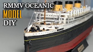 Ocean liner RMMV Oceanic paper model DIY [upl. by Hanoy]