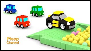 Cartoon Cars  GOLD CRIMINAL CAR  Cars Cartoons for Children  Childrens Animation Videos for kids [upl. by Adnawuj]