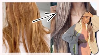 How To Transform Brassy Hair Into ASH BRONDE 🤍 Yolissa Hair [upl. by Mella938]