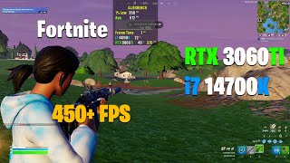 i7 14700K amp RTX 3060ti  Fortnite Performance Mode  Chapter 5 [upl. by Aenneea]