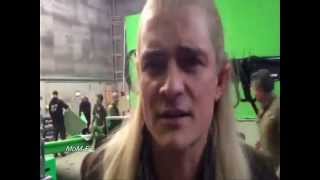 THE HOBBIT  Orlando Bloom Final Goodbyes From The Hobbit Set [upl. by Reilly664]