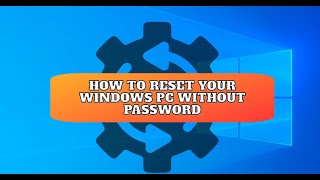 Comment Réinitialiser Votre PC sans Mot de Passe short version [upl. by Atnuahc88]