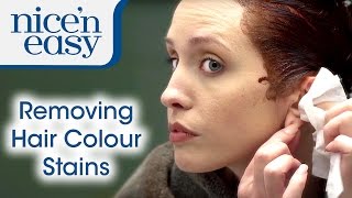 Home Hair Dye Tips How to Remove Hair Dye Stains  Nice n Easy [upl. by Corine654]