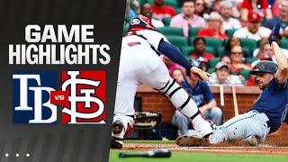 Rays vs Cardinals Game Highlights 8824  MLB Highlights [upl. by Ennovihc]