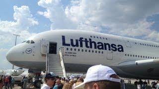 Lufthansa A380  Cabin Tour amp Cockpit Tag der Luftfahrt [upl. by Gardol]