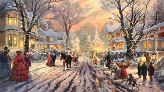 28 Popular Traditional Christmas Carols Christmas songs with Festive Art by THOMAS KINKADE [upl. by Solrak]