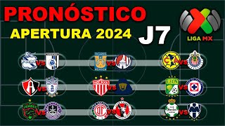 ⚽ El mejor PRONÓSTICO para la JORNADA 7 de la LIGA MX APERTURA 2024  Análisis  Predicción [upl. by Kifar]