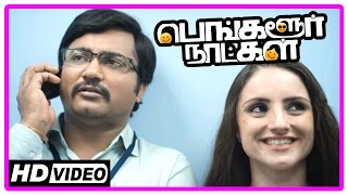 Bangalore Naatkal Movie Scenes  Arya Sri Divya and Bobby Simha come to Banglore  Rana Daggubati [upl. by Nanaek600]