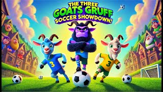 The Three Billy Goats Gruff Classic Tale with a Fun Soccer Twist 🐐⚽  3D Animation kidsstories [upl. by Norehc]