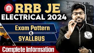 RRB JE 2024 ELECTRICAL SYLLABUS🤯  RRB JE 2024 EXAM PATTERN🤔  RRB JE Electrical Engineering [upl. by Esoryram]