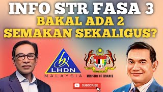 INFO STR FASA 3 BAKAL ADA 2 SEMAKAN SEKALIGUS NANTI [upl. by Tullius201]