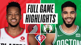 TRAIL BLAZERS at CELTICS  FULL GAME HIGHLIGHTS  January 21 2022 [upl. by Sal]