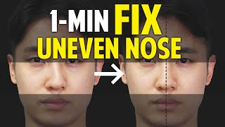 Fix Uneven Nose｜Facial Asymmetry in 1Minute｜Balancing Exercise [upl. by Niltyak493]