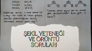 ŞEKİL YETENEĞİ VE ÖRÜNTÜ SORU ÇÖZÜMLERİ1 [upl. by Ikairik563]