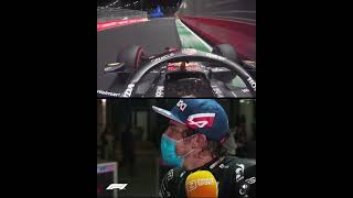 Fernando alonso reaction to Verstappen crash [upl. by Gothurd]