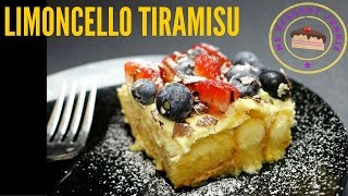 SUMMERTIME LIMONCELLO TIRAMISU RECIPE  MsDessertJunkie [upl. by Karb]