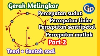 F293Gerak melingkar percepatan sudutpercepatan linierpercepatan sentripetalpercepatan mutlak [upl. by Snilloc]