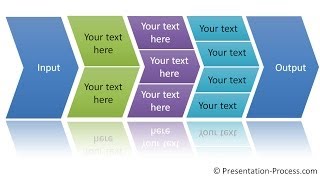 How to Create PowerPoint Process Diagram with Chevron [upl. by Omlesna]