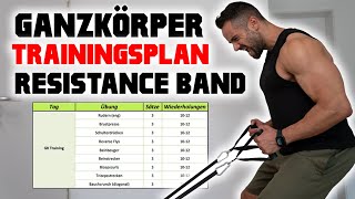 Muskelaufbau mit Widerstandsbändern  Resistance Bands Trainingsplan [upl. by Blake]