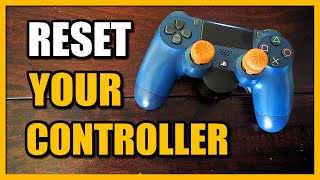 How to RESET PS4 Controller without PS4 Fast Tutorial [upl. by Redleh95]