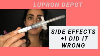 Lupron depot side effects  mistake [upl. by Terryl]