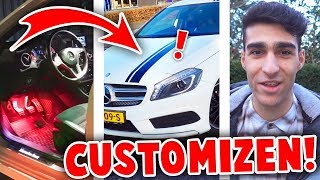 MIJN AUTO CUSTOMIZEN MET STICKERS amp LEDVERLICHTING [upl. by Amlet413]