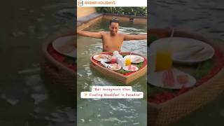 Bali Honeymoon Vibes  Floating Breakfast in Paradise travel honeymoon honeymoontrip bali [upl. by Ecnaiva]