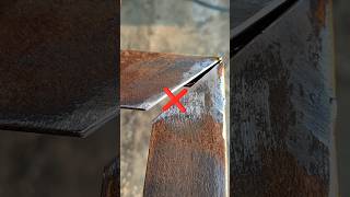 Not many people know how to properly weld gaps in loose angle iron joints [upl. by Dnalrag]