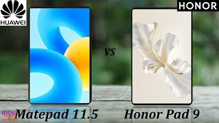 Huawei Matepad 115 vs honor pad 9 [upl. by Nibor]