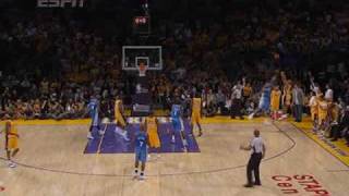 Derek Fisher Beats the Halftime Buzzer [upl. by Lechar]