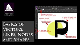 Basics of Vectors Lines Nodes and Shapes using Affinity Photo [upl. by Attenwahs]