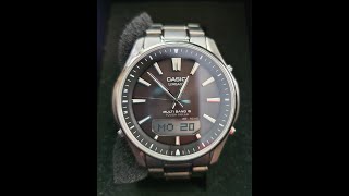 Unboxing  CASIO LINEAGE WATCH LCWM100TSE1AJF Tough Solar Atomic Radio Titanium LCWM100TSE1A [upl. by Hgielek459]