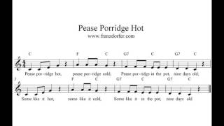 Pease Porridge Hot Easy Clarinet Beginner [upl. by Mairem]