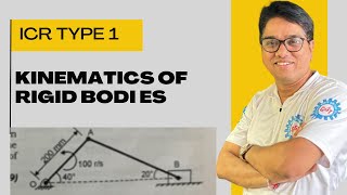 Kinematics of rigid bodies 🔥 ICR type 1  Mu Dec 09 engineeringmechanics firstyearengineering [upl. by Aicylla]