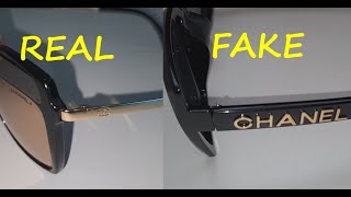 Chanel sunglasses real vs fake review How to spot counterfeit Chanel eyewear [upl. by Airlee285]