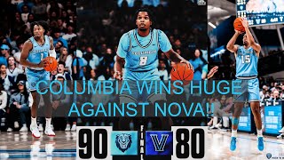 COLUMBIA WINS HUGE AGAINST VILLANOVA  Nov 6 2024 Game Recap [upl. by Ecnarretal253]