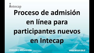 Proceso de admisión en linea 2021 Intecap [upl. by Gadmann]