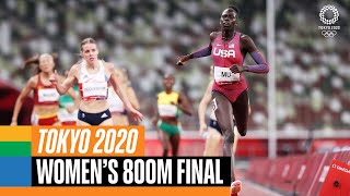 Womens 800m final 🏃‍♀️  Tokyo Replays [upl. by Aihsetel102]