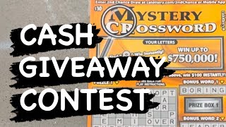 CASH GIVEAWAY CONTEST Plus it’s a MYSTERY CROSSWORD Monday [upl. by Obidiah]