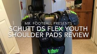 Schutt DS Flex Youth Shoulder Pads Review [upl. by Airotcivairam217]