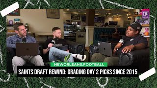 Saints Draft Rewind Grading Day 2 picks since 2015 [upl. by Ardnoet747]