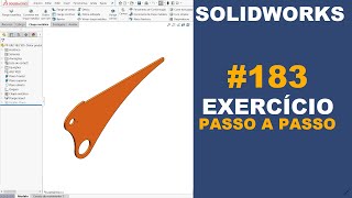 SOLIDWORKS  EXERCÍCIO 183  CHAPA CORTADA DE 564x275x794mm solidworks [upl. by Bobker286]