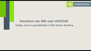 Vreemde Valuta Aankopen in DSB Online Banking [upl. by Letnuhs]