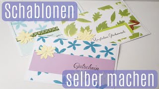 Hintergrund gestalten ✿ Schablonen selber machen ✿ Actionmaterial ✿ Basteln mit Papier [upl. by Sill]