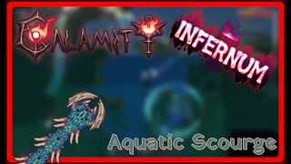 Terraria  Calamity Infernum Mode  Beating quotAquatic Scourgequot 25 Boss Health Boost [upl. by Nohsyar]