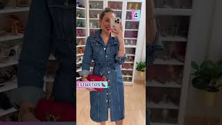 7 formas de combinar un Vestido VaqueroVestido ZARA2449250 lasgafasdemirella zara outfit [upl. by Elacim]