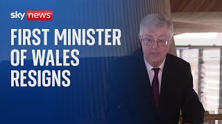 Wales First Minister Mark Drakeford resigns [upl. by Adey481]