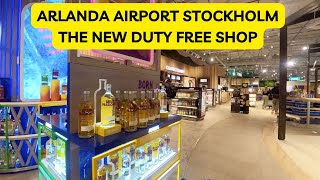 Arlanda Airport Stockholm Sweden New Duty Free shops and renovations almust done [upl. by Hobey348]