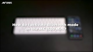 How do i activate Bluetooth mode on the Mk1500 Mini  Ant Esports [upl. by Ahsenac]