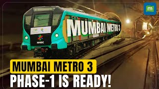 Latest Update Of Mumbai’s Underground Metro Line 3 Aarey JVLR To BKC  Services Starts From Oct 7th [upl. by Maurice530]